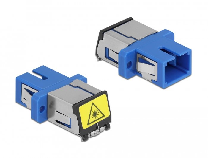 Lwl Kupplung Mit Laserschutzklappe Sc Simplex Buchse Zu Sc Simplex Buchse Singlemode Blau