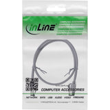 Inline® Cable De Red Slim, U/Ftp, Cat.8.1, Tpe Halogen-Free, Gris 0.3m
