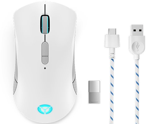 Ratón Lenovo Legion M600 Wireless Gaming Ambidextro Rf Wireless + Bluetooth + Usb Type-A Óptico 16000 Dpi