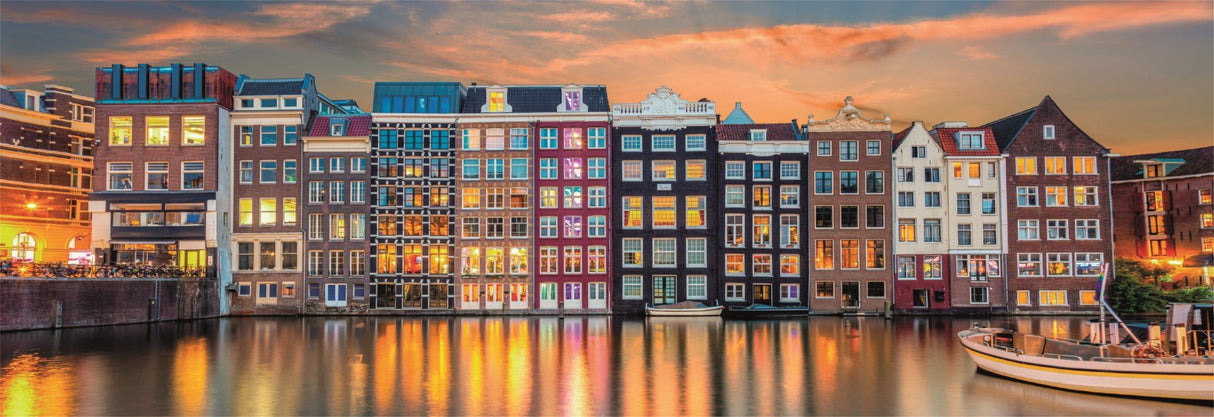 Puzzle Panorama Bright Amsterdam High Quality 1000pzs