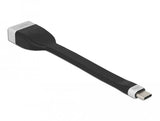 Delock Fpc Cable Plano Usb Tipo-C A Displayport (Dp Alt) 4k 60 Hz 13,5 Cm