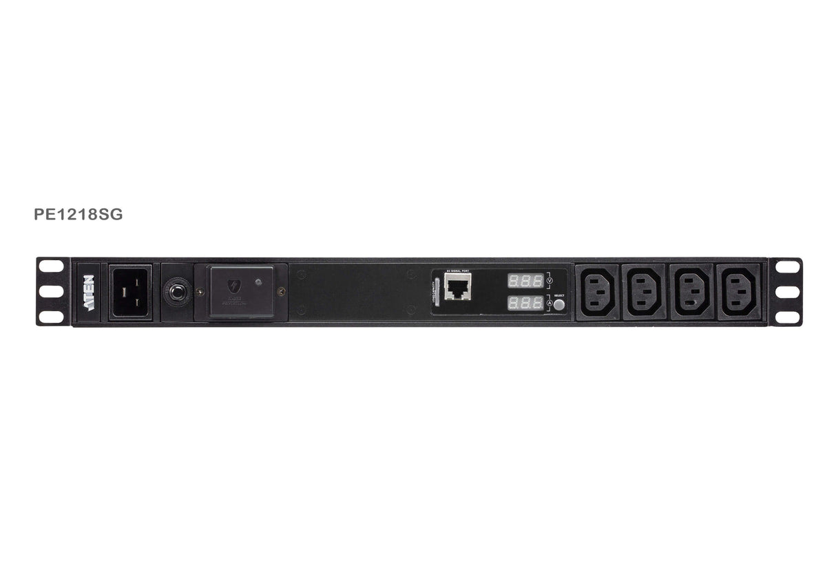 EAN 4710469340857 - ATEN PE1218SG-AT-G unidad de distribución de energía (PDU) 18 salidas AC Negro imagen 1