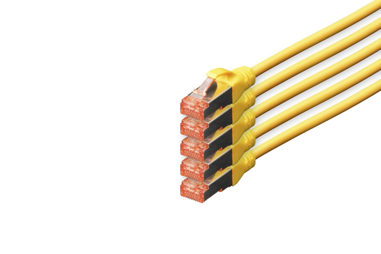 EAN 4016032442400 - Digitus DK-1644-100-Y-5 cable de red Amarillo 10 m Cat6 S/FTP (S-STP) imagen 1