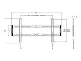 M Universal Wallmount Fixed  Large Black