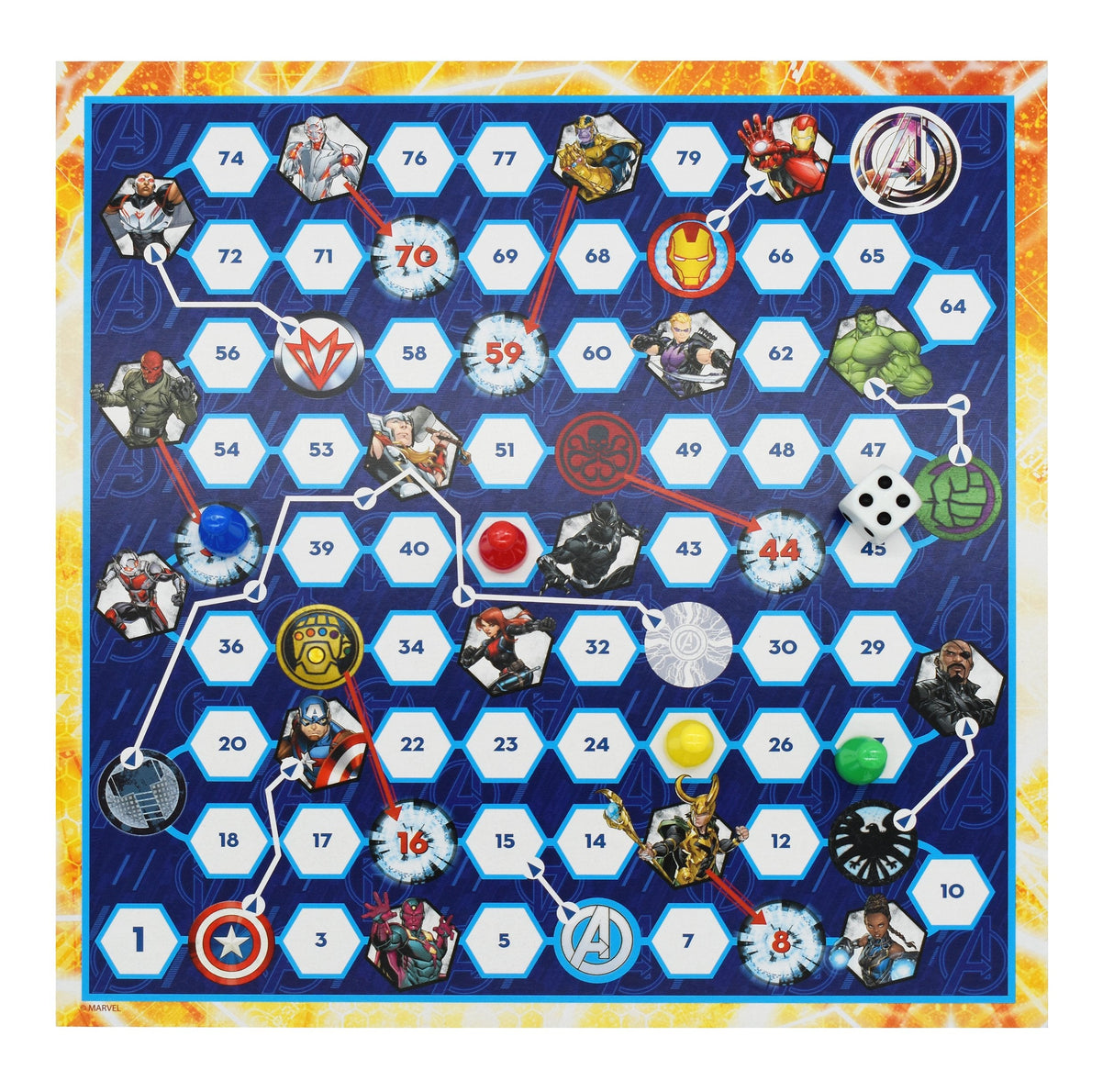 Set 4 Juegos De Mesa Los Vengadores Avengers Marvel