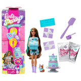 Mattel Barbie Party Unboxed Haustier Geburtstag Serie - Azules Kleid Jfg72