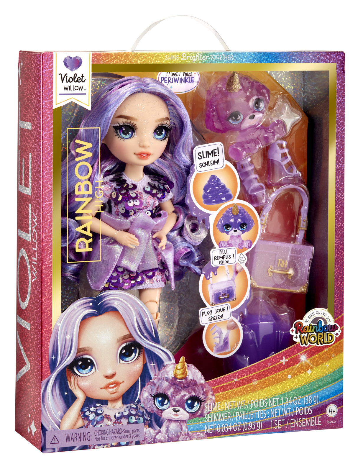 Muñeca  Mga Entertainment Classic Rainbow High Fashion Doll - Violeta 120223-Eu