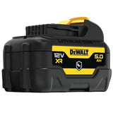 Batería Dewalt Xr Dcb126g, 12volt 5ah Negro/Amarillo, Protección De La Carcasa Contra Productos Químicos, Ácidos Y Combustibles Dcb126g-Xj