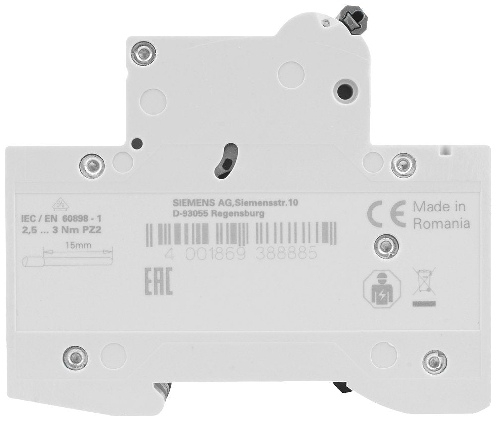 Siemens Automat B 25a 5sl63256 400v 6ka 3p