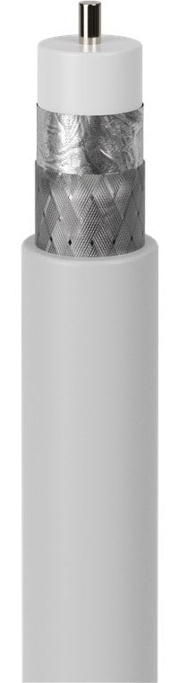 Cable Coaxial Goobay 90db, Ccs Blanco, 25 Metros, Doble Blindaje 49760