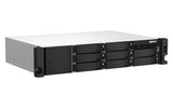 EAN 4711103081082 - QNAP TS-873AeU-RP NAS Bastidor (2U) Ryzen Embedded V1500B 4 GB DDR4 0 TB QuTS hero Negro imagen 3