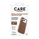 Panzerglass Care Solo Vegan Leather Case Brown W. Magsafe Iphone 18 Pro/ 17 Pro