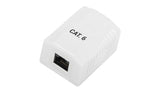 Phasak Caja De Superficie 1xrj45 Utp  Cat.6  Dual Ent. Inf. Blanca