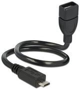Delock Cable Usb 2.0 Micro-B Macho> Usb 2.0 Tipo A Hembra 0.35m