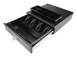 Avpos Cash-U285 Cajon Portamonedas 41cm Automatico - 5 Posiciones Billetes - 8 Posiciones Monedas - Rj11 - Acero De