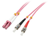 Cable Dúplex De Fibra Óptica Lindy Lc/St Om4 5m 50/125æm Multimodo