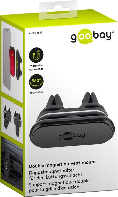 Goobay 45651 Soporte Teléfono Móvil/Smartphone Negro Pasivo