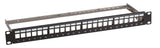 Efb Distribution Panel 19" 1u 24-Port Metal Grey With 24x Keystone Slimline Cat6a