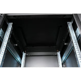Roline 19-Zoll Netzwerkschrank Pro 22 He, 600x800 Bxt Glastr Schwarz