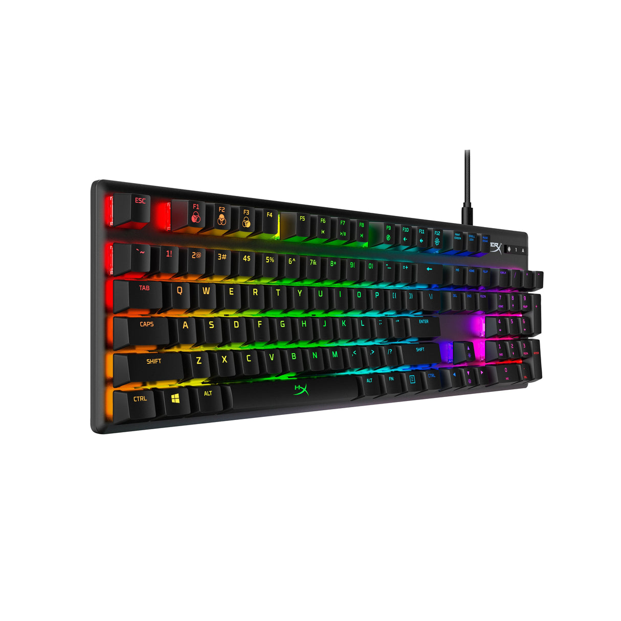 EAN 0196188049129 - HyperX Alloy Origins - Mechanical Gaming Keyboard - HX Aqua (US Layout) (HX-KB6AQX-US) teclado Juego USB  imagen 2