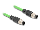 Delock 80411 Cable M12 Codificado A 8 Pin Macho A Macho Pur (Tpu) 1 M