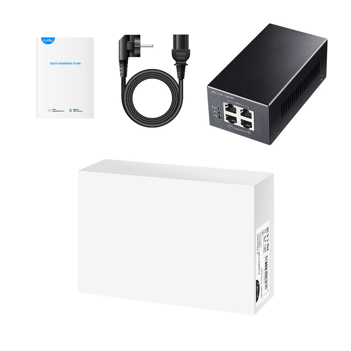 Cudy Poe220 Adaptador E Inyector De Poe Gigabit Ethernet 54 V