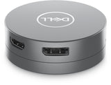Dell Da305 Alámbrico Usb 3.2 Gen 2 (3.1 Gen 2) Type-C Plata