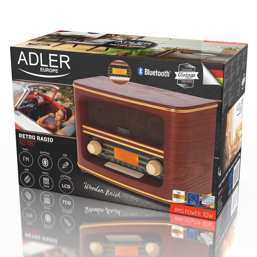 EAN 5903887800075 - Adler AD 1187 radio Portátil Digital Marrón imagen 8