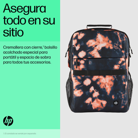 EAN 0197192501269 - HP Campus XL Tie Dye Backpack 40,9 cm (16.1") Negro imagen 6