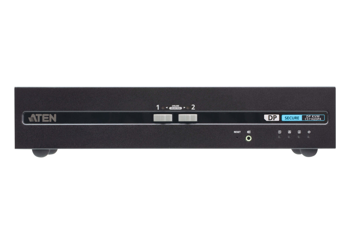 2-Port Usb - 4k Displayport Dual Display Secure Kvm Switch (Psd Pp V4.0 Compliant)