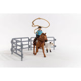Figura De Juego Schleich Farm World Team Roping Mit Cowgirl, Spielfigur 42577