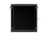 Lanberg Rack Cabinet 19in Wall-Mount 12u 600x600 Flat Pack With Perforated Door Black