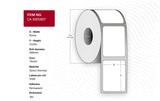 Label 76 X 51mm, Core 76mm,  Direct Thermal, Uncoated,