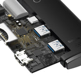 EAN 6932172606329 - Baseus WKQX050001 hub de interfaz USB Tipo C 5000 Mbit/s Negro imagen 5