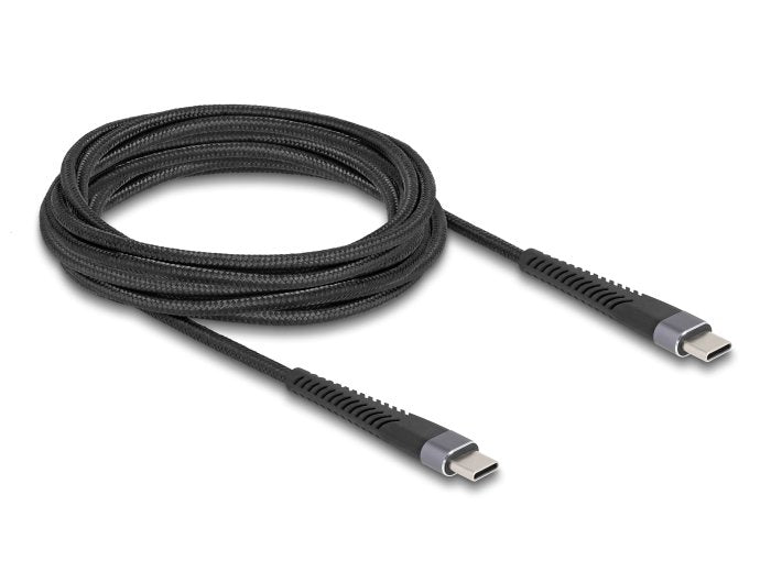 Cable Delock 81126 Usb 2.0 Usb Type-C Macho A Macho Con Protección De Flexión Extendida 60 W 3 M