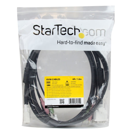 EAN 0065030816052 - StarTech.com USBDVI4N1A6 cable para video, teclado y ratón (kvm) Negro imagen 10