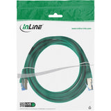 Cable De Red Inline S/Ftp Pimf Cat.6a Libre De Halógenos 500mhz Verde 1m