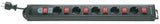 EAN 4006341610522 - REV 5 sockets w. individual s., 3,7m Negro 250 V imagen 1