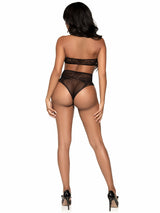 Leg Avenue - Set Dos Piezas Top Corto Cuello Halter Y Tanga Talla Unica