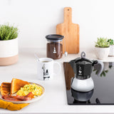 EAN 8006363029100 - Bialetti Moka Induction Cafetera italiana 0,4 L Negro, Plata imagen 5