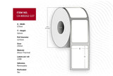 Label 57 X 32mm, Core 25mm,  Direct Thermal, Coated,