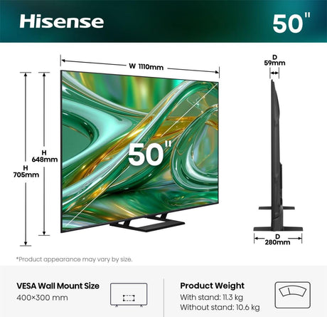 EAN 6942351434773 - Hisense 65E8S 165,1 cm (65") 4K Ultra HD Smart TV Wifi Negro imagen 2