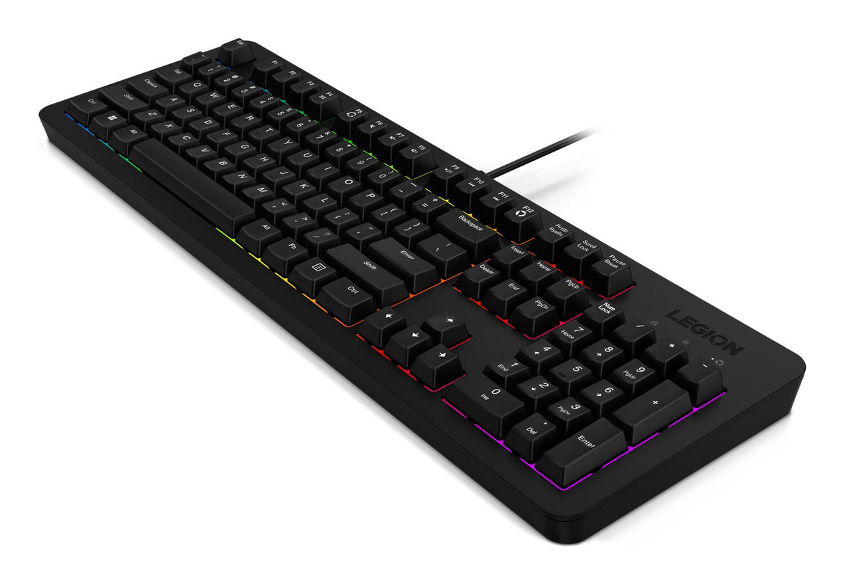 EAN 0195892097143 - Lenovo K310 teclado Juego USB Inglés de EE. UU. Negro imagen 5