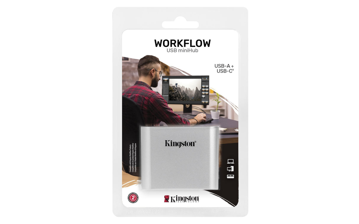 EAN 740617341393 - Kingston Technology WFS-USB hub de interfaz USB 3.2 Gen 1 (3.1 Gen 1) Type-C 5000 Mbit/s Plata imagen 2