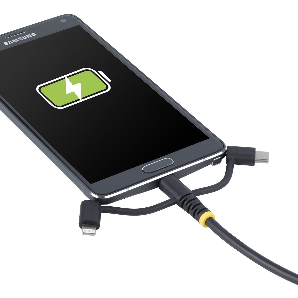 Rugged Usb Multi Charging Cablecabl Usb To Lightning/Micro-Usb/Type-