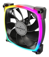 Ventilador Pc Montech Rx120 Pwm 12 Cm Negro 3 Pieza(S)