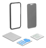 Delock Lámina Protectora Para Iphone 16 Pro Con Protector De Privacidad De Templado Cristal Anti Spy 2 Vías Protector De Privacidad Con Installationshilfe