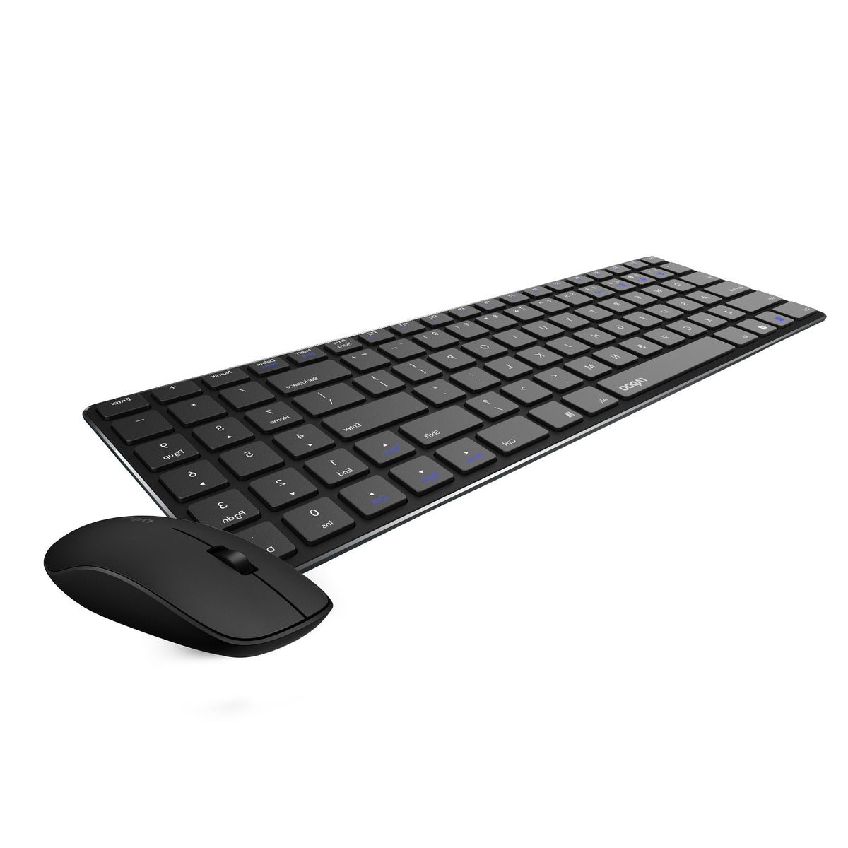 Teclado Rapoo Wireless Y Bluetooth E9300m Portugues 2.4ghz Bt 3.0 4.0 DiseãO Ultrafino Negro