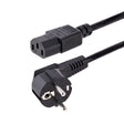 EAN 0065030894876 - StarTech.com 713E-3M-POWER-CORD cable de transmisión Negro CEE7/7 C13 acoplador imagen 1