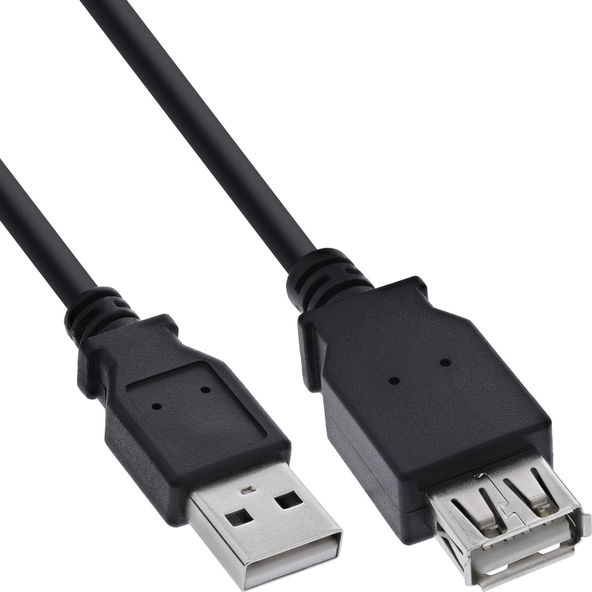Cable De Extensión Inline Usb 2.0 A Macho A Hembra Negro 1m